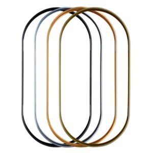 aluminum round mirror frame extrusion profiles in black silver gold colors