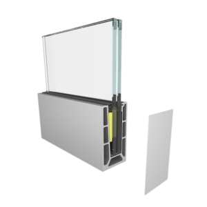 aluminum glass railing system components and gaskets