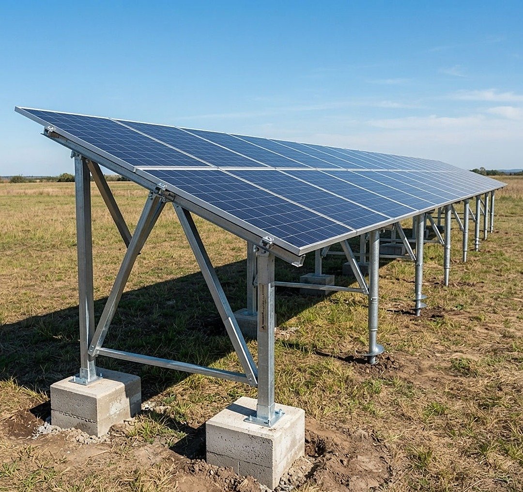 ground screw solar mounting system