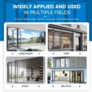 aluminum tempered low-e glass door for energy saving facades