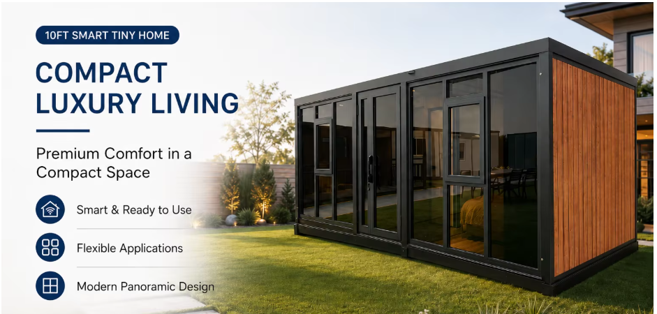 Container house modular design exterior view
