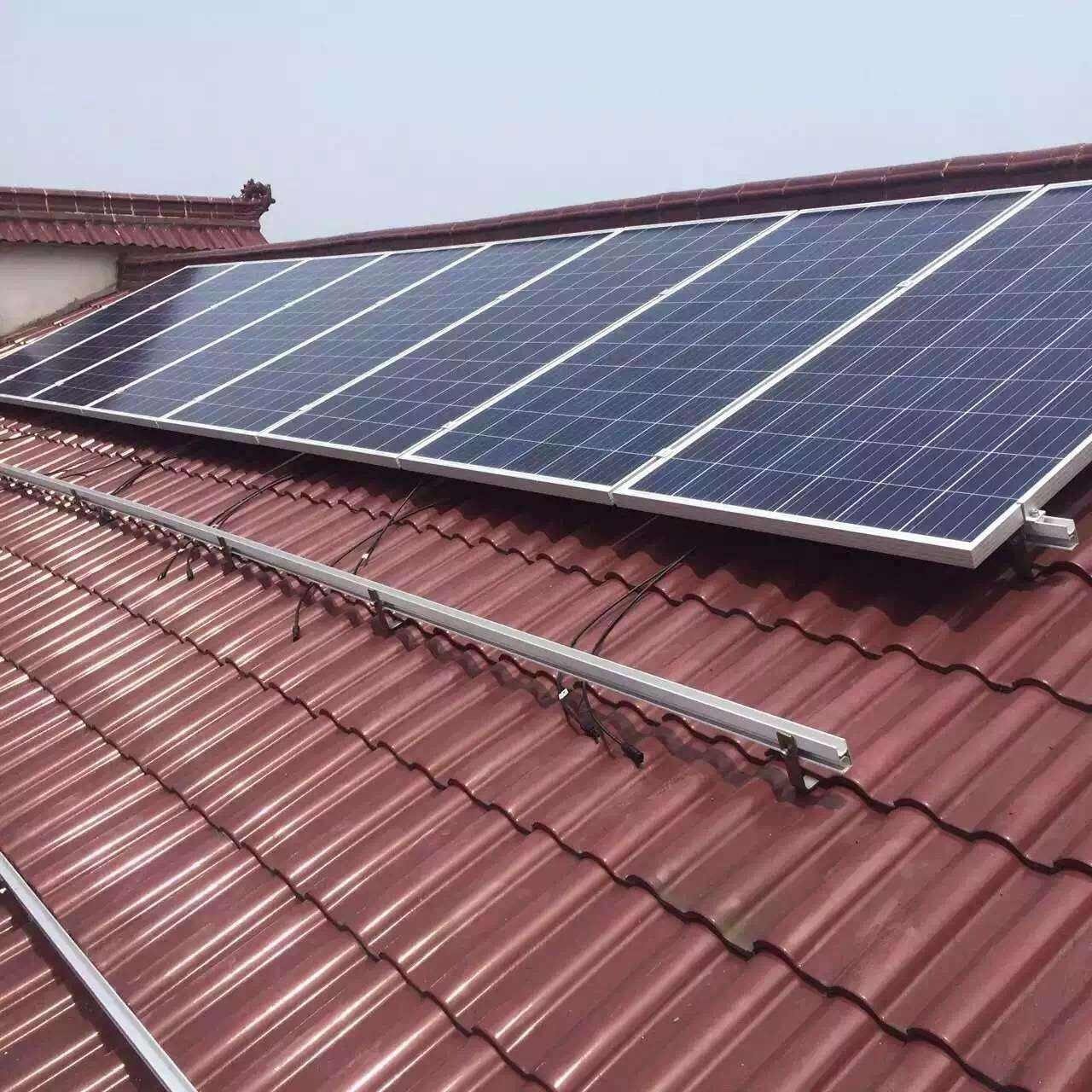 residential tile roof solar system