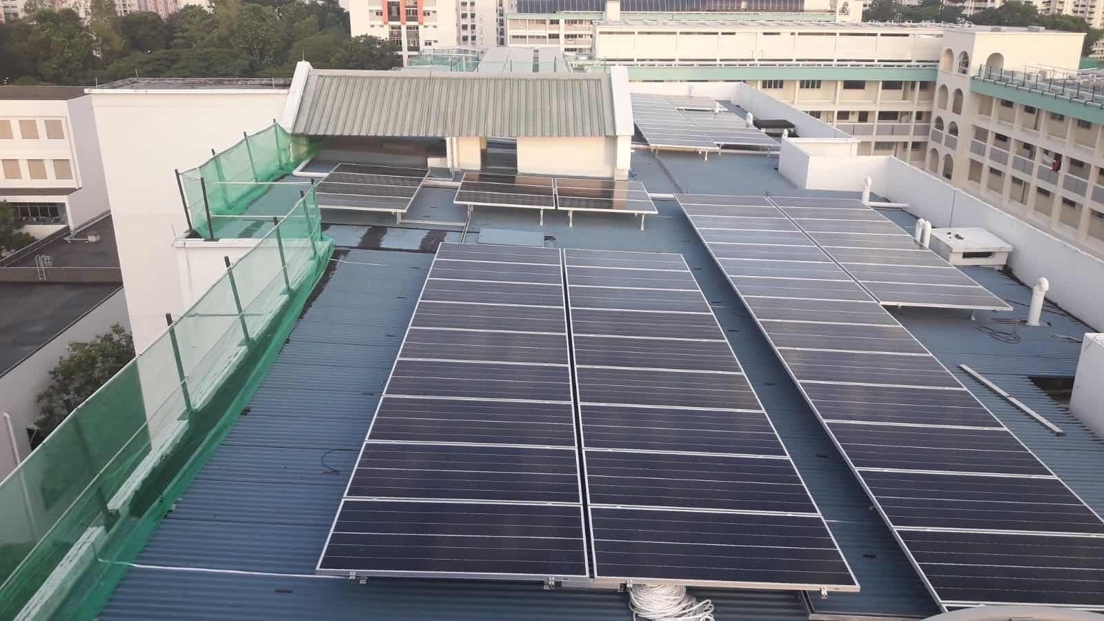 rooftop solar panel installation
