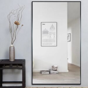 square aluminum mirror frame for wall bathroom mirror