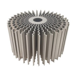 sunflower aluminum extrusion heatsink with radial cooling fins
