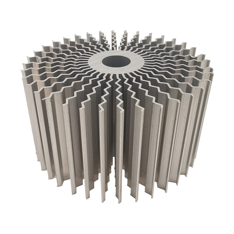 sunflower aluminum heatsink with radial fins