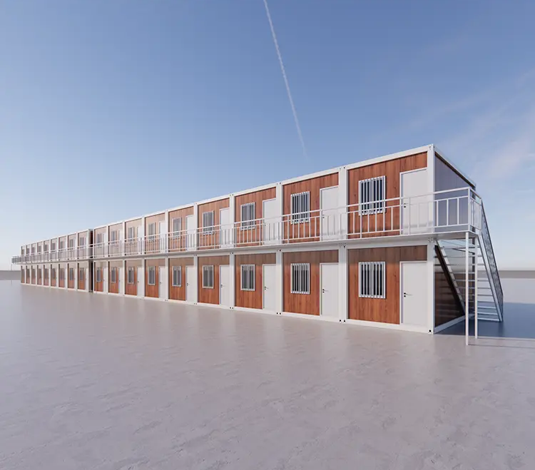 Container house industry trends 2026 showing smart factory modular production line